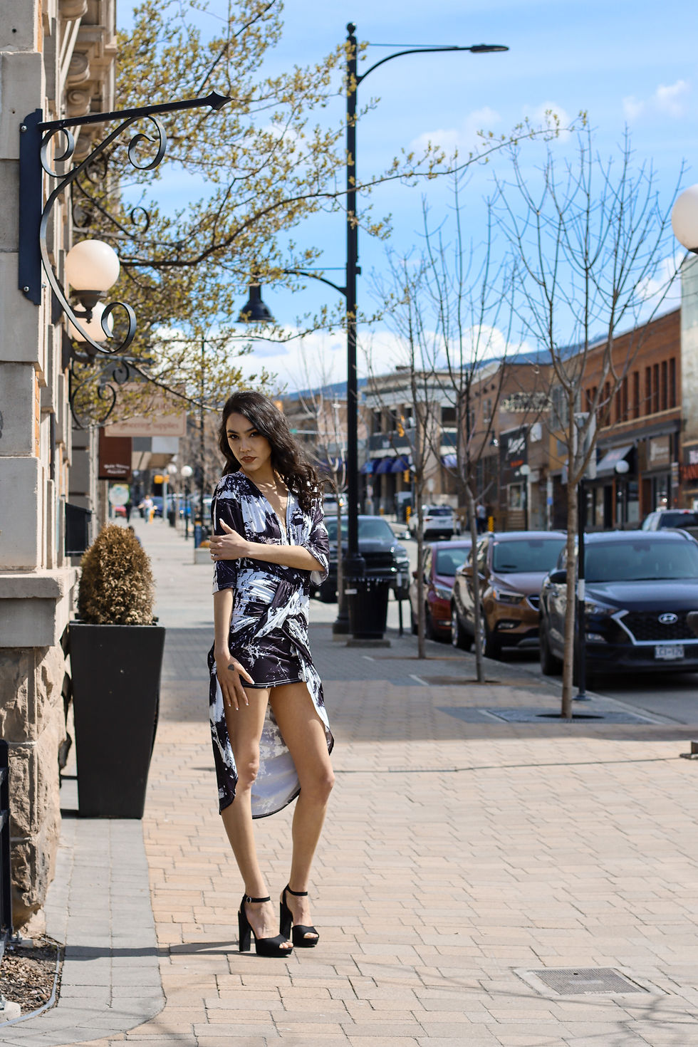 Thumbnail: Venetian Ruched Bodycon Dress