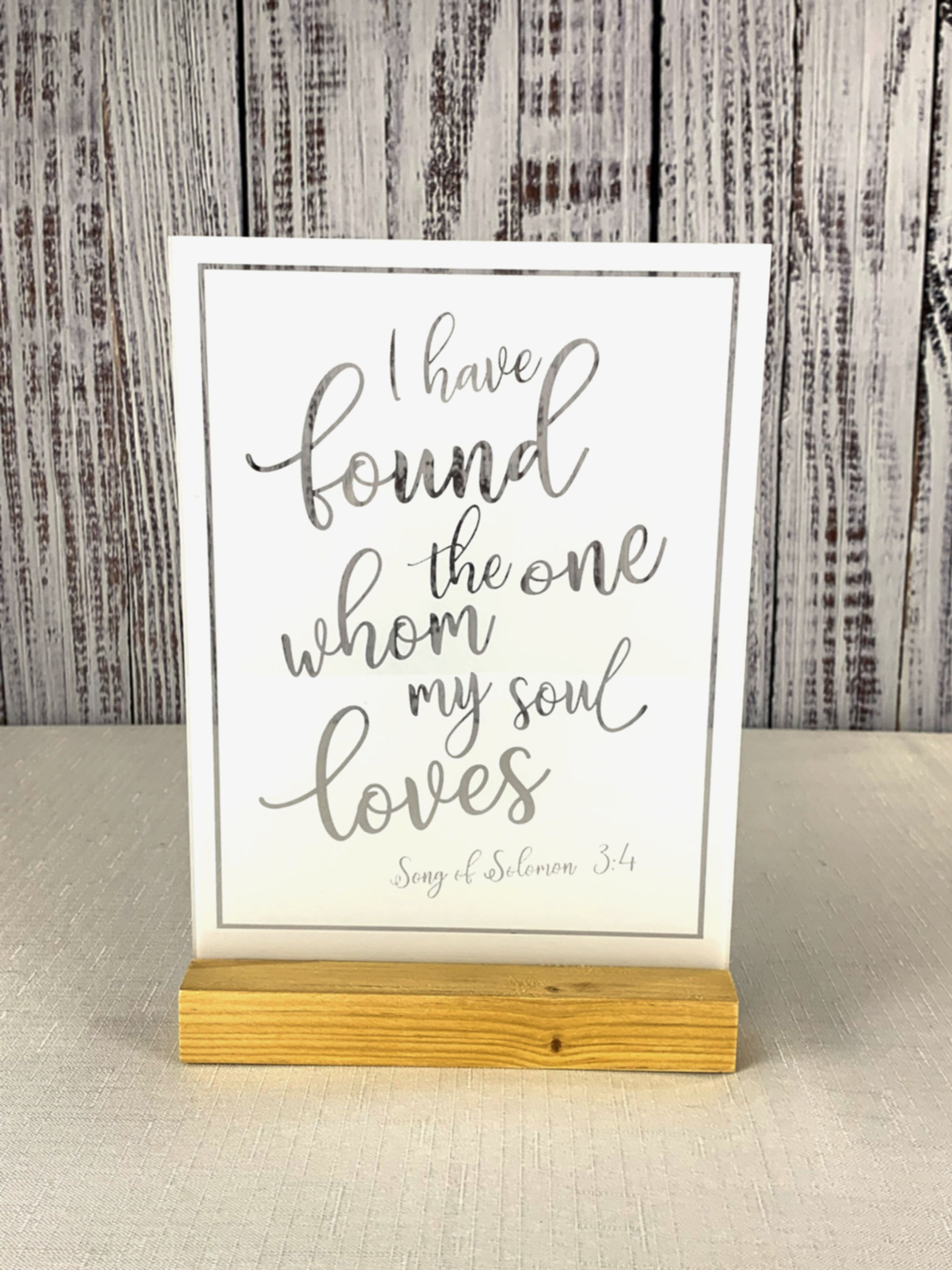 Acrylic Song of Solomon Sign