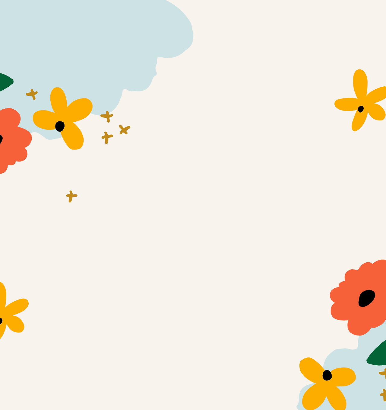 Copie de Coloré Fleurs Mignon et Amical Général Vœux Fête des mères Affiche (Business Card