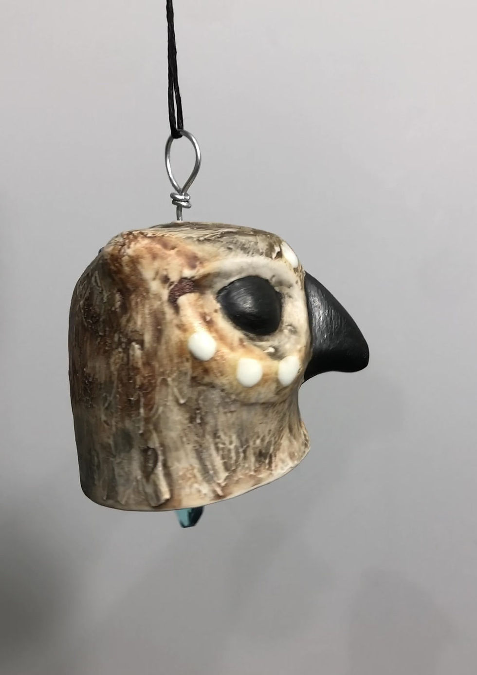 Thumbnail: Owl Head Bell (White Dots)