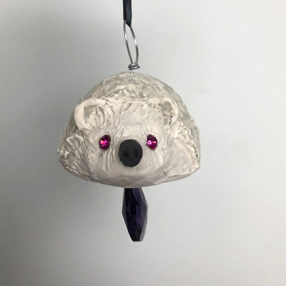 Hedgehog Bell with Fuchsia Eyes