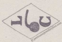 NAME: Louis Cornu INITIALS: L C SYMBOL: Retort DATES: 1878 - SPECIALITY: JewellerPLACE: 27 rue de Nemours, Paris, France
