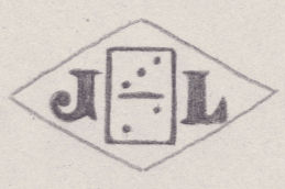 French Maker's Mark
NAME: Jean Leborgne INITIALS: J L SYMBOL: Domino DATES: 1952 - SPECIALITY: Jeweller PLACE: 3 rue Cadet, Paris, France