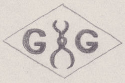 French Maker's Mark
NAME: Georges Guérin INITIALS: G G SYMBOL: Reduction compass DATES: 1905 - 1905 SPECIALITY: Jeweller PLACE: 3 rue de la Perle, Paris, France