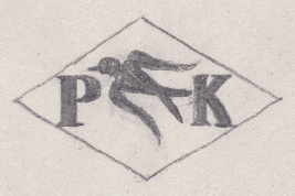 French Maker's Mark
NAME: Paul Koenig INITIALS: P K SYMBOL: Swallow DATES: 1921 - 1923 SPECIALITY: Jeweller PLACE: 25 rue Michel-le-Comte, Paris, France