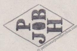 Poinçon de maître orfèvre joaillier, poinçon de fabricant, poinçon d’atelier, poinçon losangique. NOM: Ferdinand Everaerts INITIALES: E F SYMBOLE: Chat DATES: 1930 - PROFESSION: Bijoutier ADRESSE: 205 rue de Paris, Ivry-sur-Seine, France