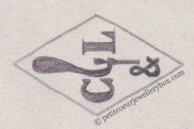 French Maker's Mark
NAME: Cauvain & Lemeunier INITIALS: C & L SYMBOL: Mistletoe leaf DATES: 1900 - 1912 SPECIALITY: Jeweller PLACE: 16 rue de Gramont, Paris, France