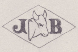 French Maker's Mark
NAME: Jean Beuloir INITIALS: J B SYMBOL: Ox head DATES: - SPECIALITY: Jeweller PLACE: 15 rue St-Hilaire, Paris, France