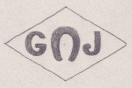 French Maker's Mark
NAME: Gachet & Jourdan INITIALS: G J SYMBOL: Horseshoe DATES: 1919 - 1920 SPECIALITY: Jeweller PLACE: 21 rue de Saintonge, Paris, France