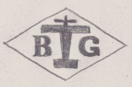 French Maker's Mark
NAME: Bernard Glasen INITIALS: B G SYMBOL: Plane DATES: 1931 - SPECIALITY: Jeweller PLACE: 37 boulevard St-Martin, Paris, France