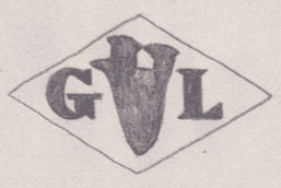 French Maker's Mark
NAME: Gaston Lallement INITIALS: G L SYMBOL: Broken scapula DATES: 1919 - 1959 SPECIALITY: Jeweller PLACE: 8 rue de Picardie, Paris, France