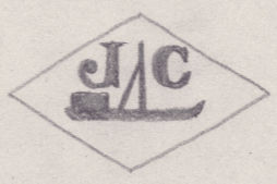 French Maker's Mark
NAME: Joseph Chalandard INITIALS: J C SYMBOL: Boat DATES: 1924 - SPECIALITY: Silversmith PLACE: 42 rue Albouy, Paris, France
