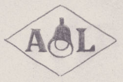 French Maker's Mark
NAME: André Lampel INITIALS: A L SYMBOL: Electric lamp DATES: 1933 - SPECIALITY: Jeweller PLACE: 21 rue de Trévise, Paris, France