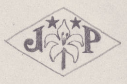 French Maker's Mark
NAME: Jirair Papazian INITIALS: J P SYMBOL: Lily and 2 stars DATES: 1937 - SPECIALITY: Jeweller PLACE: 16 cité Trévise, Paris, France