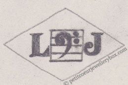 French Maker's Mark
NAME: Louis Jouhannet INITIALS: L J SYMBOL: Bass clef DATES: 1928 - SPECIALITY: Jeweller PLACE: 35 rue Charlot, Paris, France