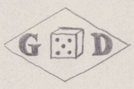 French Maker's Mark
NAME: Georges Decarre INITIALS: G D SYMBOL: Dice DATES: 1948 - SPECIALITY: Jeweller PLACE: 29 Faubourg Montmartre, Paris, France