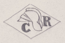 French Maker's Mark
NAME: Charles Renoldi INITIALS: C R SYMBOL: Helmet DATES: 1920 - SPECIALITY: Jeweller PLACE: 24 rue Rambuteau, Paris, France