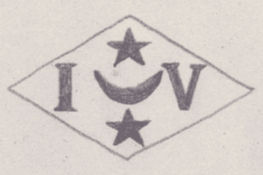French Maker's Mark
NAME: Ignace Veidberge INITIALS: I V SYMBOL: Crescent and 2 stars DATES: 1902 - SPECIALITY: Jeweller PLACE: 175 rue du Temple, Paris, France