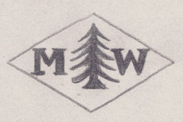 French Maker's Mark
NAME: Mappin & Webb INITIALS: M W SYMBOL: Pine tree DATES: 1946 - SPECIALITY: Jeweller PLACE: 1 rue de la paix, Paris, France