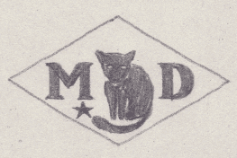 French Maker's Mark
NAME: Maurice Delamotte INITIALS: M D SYMBOL: Cat and star DATES: 1931 - SPECIALITY: Jeweller PLACE: 177 rue du temple, Paris, France