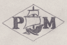 French Maker's Mark
NAME: Pierre Marino INITIALS: P M SYMBOL: Ship DATES: 1956 - SPECIALITY: Jeweller PLACE: 29 rue Jean Jaurès, Le Plessis-Robinson, France