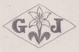 French Maker's Mark
NAME: Gustave Jacob INITIALS: G J SYMBOL: Lily DATES: 1924 - 1937 SPECIALITY: Jeweller PLACE: 17 rue de Lancry, Paris, France