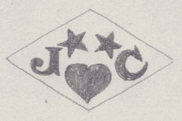 French Maker's Mark
NAME: Jean Chanson INITIALS: J C SYMBOL: Heart and 2 stars DATES: 1957 - SPECIALITY: Jeweller PLACE: 17 rue de la Sourdière, Paris, France