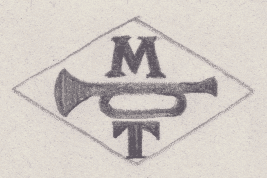French Maker's Mark
NAME: Michel Trombetta INITIALS: M T SYMBOL: Trumpet DATES: 1920 - SPECIALITY: Jeweller PLACE: 6 rue de Maubeuge, Paris, France
