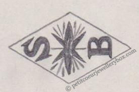 French Maker's Mark
NAME: Salomon Benattar INITIALS: S B SYMBOL: 6-pointed star DATES: 1959 - SPECIALITY: Jeweller PLACE: 44 rue de Turbigo, Paris, France