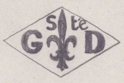 French Maker's Mark
NAME: Société Groéné & Darde INITIALS: Sté G & D SYMBOL: Fleur-de-lys DATES: 1928 - SPECIALITY: Jeweller PLACE: 12 rue St-Gilles, Paris, France