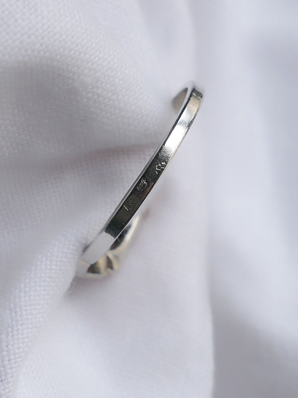 Thumbnail: French Art Deco Geometric Ring set with a White Stone