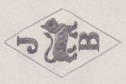 French Maker's Mark
NAME: Jean Brokhoff INITIALS: J B SYMBOL: Lion DATES: 1880 - 1898 SPECIALITY: Jeweller PLACE: 19 rue d'Aboukir, Paris, France