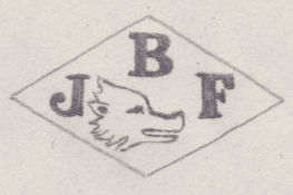 French Maker's Mark
NAME: Jean-Baptiste François INITIALS: J B F SYMBOL: Wild boar’s head DATES: 1900 - SPECIALITY: Silversmith PLACE: 19 rue Morand, Paris, France