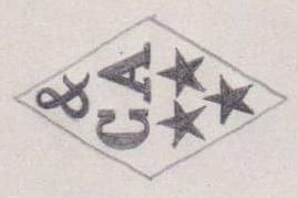 French Maker's Mark
NAME: Caen & Ach INITIALS: C & A SYMBOL: 3 stars DATES: 1902 - 1910 SPECIALITY: Jeweller PLACE: 2 rue du Cygne, Paris, France