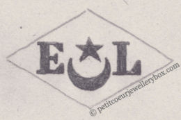 French Maker's Mark
NAME: Elie Lévy INITIALS: E L SYMBOL: Crescent and a star DATES: 1913 - SPECIALITY: Jeweller PLACE: 10 rue des Martyrs, Paris, France