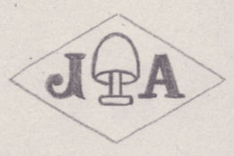 French Maker's Mark
NAME: Jean Anciaux INITIALS: J A SYMBOL: Mushroom DATES: 1931 - SPECIALITY: Jeweller PLACE: 8 rue Jean-Jacques Rousseau, Paris, France