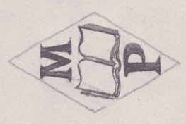 French Maker's Mark
NAME: Marcel Pahut INITIALS: M P SYMBOL: Book DATES: 1958- SPECIALITY: Jeweller PLACE: 112 rue de Richelieu, Paris, France