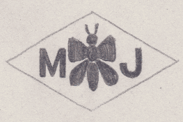 French Maker's Mark
NAME: Maurice Jouhaud INITIALS: M J SYMBOL: Butterfly DATES: 1928 - SPECIALITY: Jeweller PLACE: 170 bis avenue de Paris, Vincennes, France