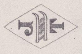 French Maker's Mark
NAME: Jacques Touzet INITIALS: J T SYMBOL: Sledge DATES: 1946 - SPECIALITY: Jeweller PLACE: 5bis rue Martel, Paris, France