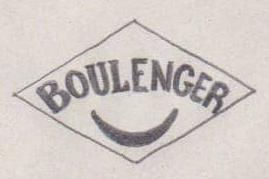 French Maker's Mark
NAME: Charles Boulenger & Compagnie INITIALS: BOULENGER SYMBOL: Crescent DATES: 1899 - SPECIALITY: Silversmith PLACE: 4 rue du Vertbois, Paris, France