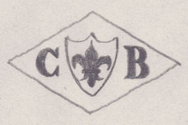 French Maker's Mark
NAME: Claude Barbillon INITIALS: C B SYMBOL: Fleur-de-lys on a shield DATES: 1958 - SPECIALITY: Jeweller PLACE: 28 rue Feydeau, Paris, France
