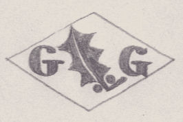 French Maker's Mark
NAME: Georges Gosse INITIALS: G G SYMBOL: Holly leaf DATES: 1919 - 1922 SPECIALITY: Jeweller PLACE: 7 rue de la Douane, Paris, France