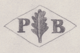 French Maker's Mark
NAME: Paul Bruiand INITIALS: P B SYMBOL: Oak leaf DATES: 1888 - SPECIALITY: Jeweller PLACE: 43 rue Taitbout, Paris, France