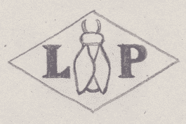 French Maker's Mark
NAME: Louis Perillat INITIALS: L P SYMBOL: Cicada DATES: 1939 - SPECIALITY: Jeweller PLACE: 32 boulevard Richard Lenoir, Paris, France