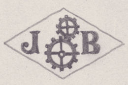 French Maker's Mark
NAME: Jean Baloy INITIALS: J B SYMBOL: Gear train DATES: 1945 - SPECIALITY: Jeweller PLACE: 27 faubourg St-Denis, Paris, France