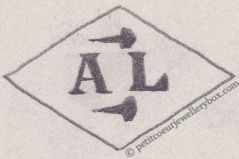 French Maker's Mark
NAME: Adolphe Luquin INITIALS: A L SYMBOL: 2 nails DATES: 1877 - 1904 SPECIALITY: Jeweller PLACE: 23 rue Sainte-Croix-de-la-Bretonnerie, Paris, France