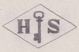 French Maker's Mark
NAME: Henri Schutz INITIALS: H S SYMBOL: Key DATES: 1914 - 1922 SPECIALITY: Jeweller PLACE: 9 rue des Mûriers, Paris, France