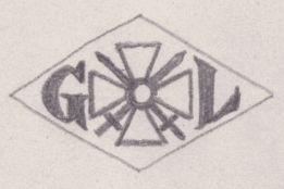 French Maker's Mark
NAME: Georges Lederman INITIALS: G L SYMBOL: French military decoration (Croix-de-guerre) DATES: 1931 - SPECIALITY: Jeweller PLACE: 165 rue St-Honoré, Paris, France