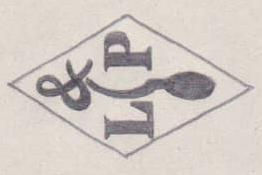 Poinçon de maître orfèvre joaillier, poinçon de fabricant, poinçon d’atelier, poinçon losangique
NOM: Paul Lours INITIALES: L P SYMBOLE: Tête de lion DATES: 1946 - PROFESSION: Bijoutier ADRESSE: 166 rue de Charonne, Paris, France