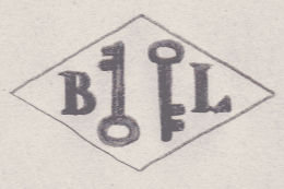 French Maker's Mark
NAME: Bernard Levine INITIALS: B L SYMBOL: 2 keys DATES: 1929 - SPECIALITY: Jeweller PLACE: 21 rue d'Eupatoria, Paris, France